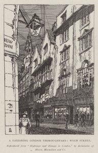 A Vanishing London Thoroughfare, Wych Street by Hugh Thomson
